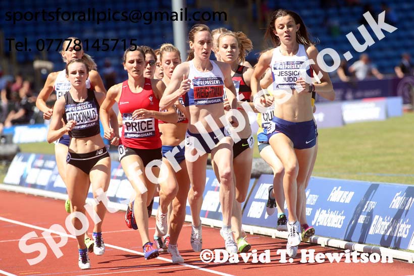 Womens 1500 metres, British World Championship Team Trials, Alexander Stadium, Birmingham